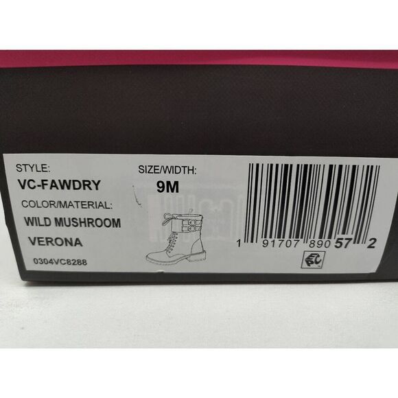 VINCE CAMUTO WOMENS FAWDRY DOUBLE BUCKLE WILD MUSHROOM SUEDE MOTO BOOTS NIB 9M - Picture 12 of 12